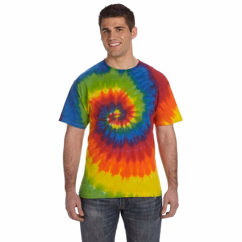 Unisex Multi-Color Tie-Dyed T-Shirt - CD1000