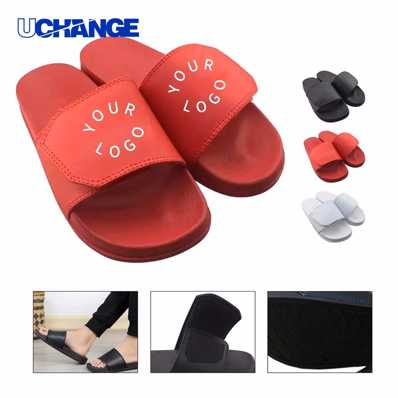 PVC Beach Sandals Footwear with Non-Slip Soles for Summer