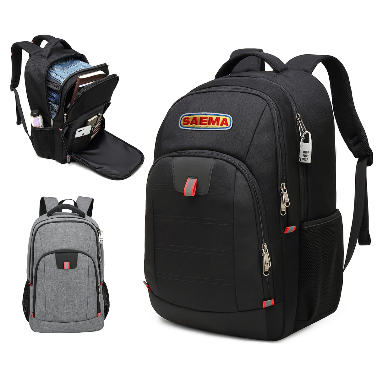 Utility 17" Anti-Theft Business Laptop Backpack 1