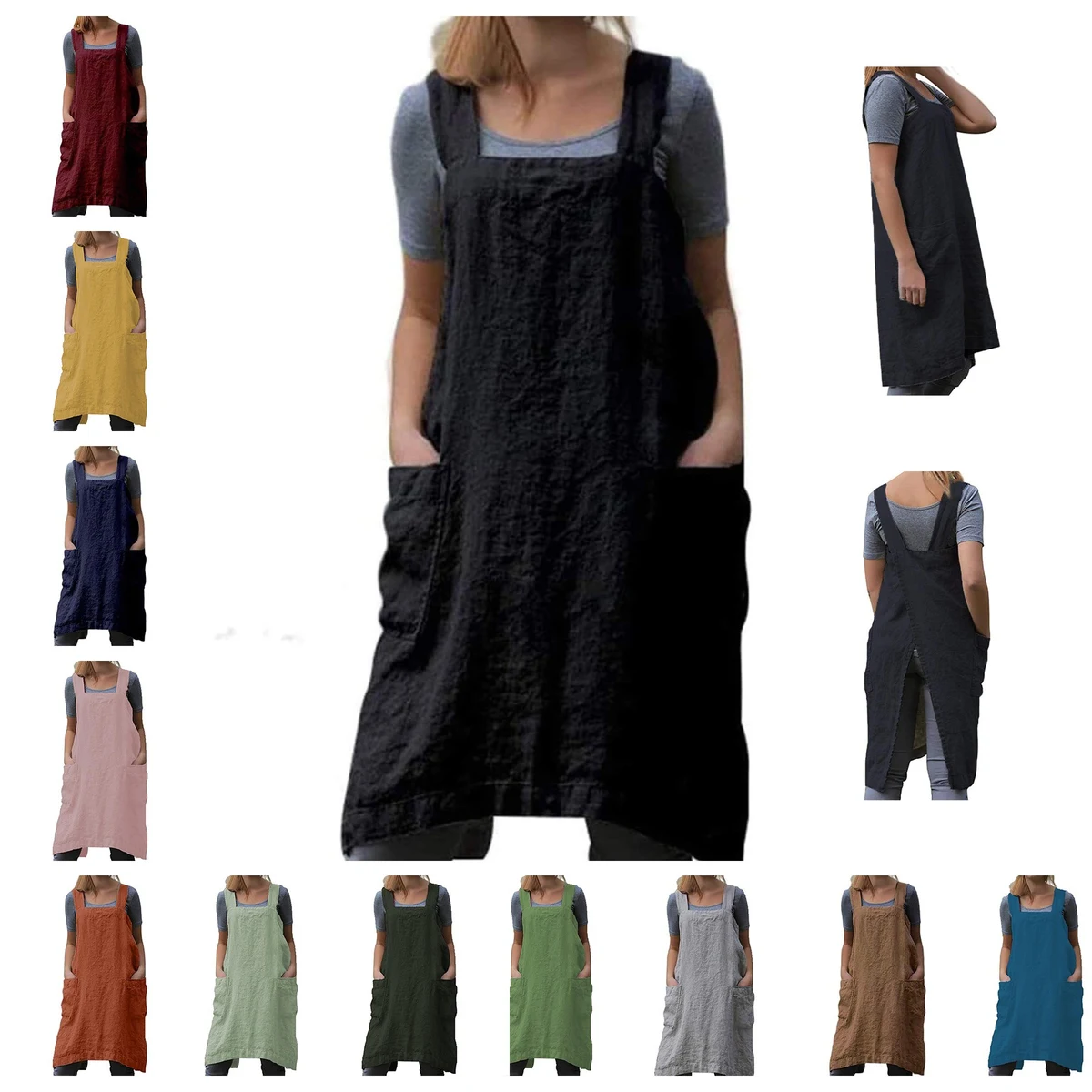 Cotton Linen Apron 1