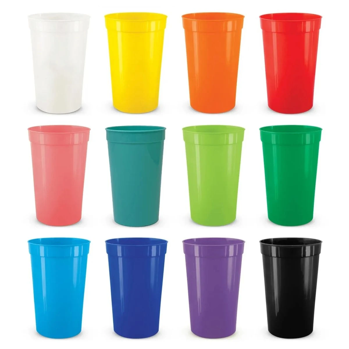 16 Oz Plastic Stadium Cup With Lid 1