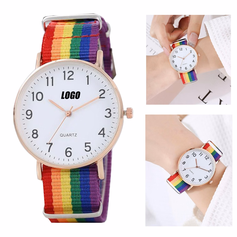 Rainbow Strap Watches For Women