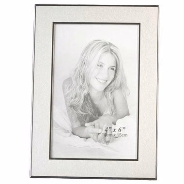 4" x 6" Aluminum 2Tone Photo Frame