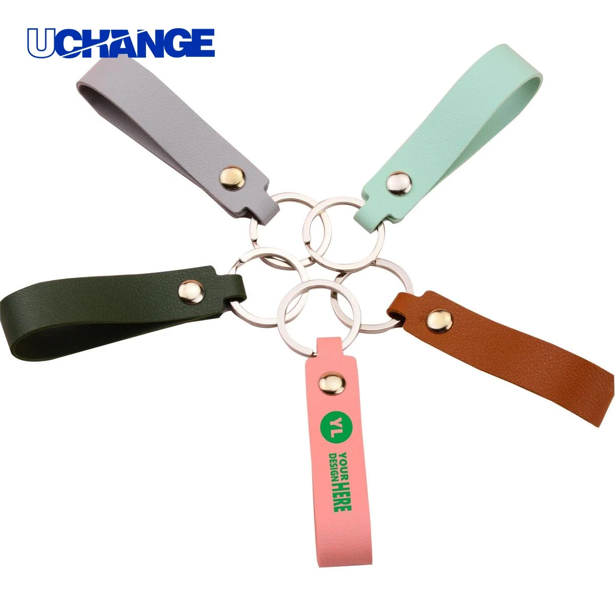 Leather Business Gift Keychain 1