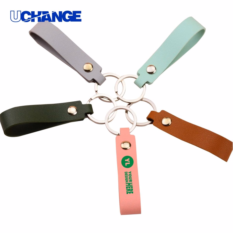 Leather Business Gift Keychain