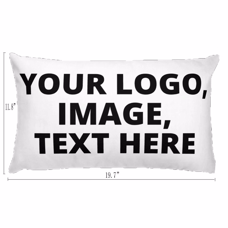 Custom Pillow Covers 11.8" x 19.7" MOQ 100PCS