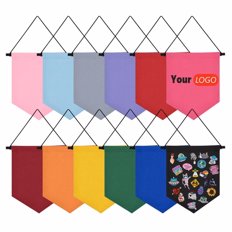 Enamel Pin Display Pennant Banner
