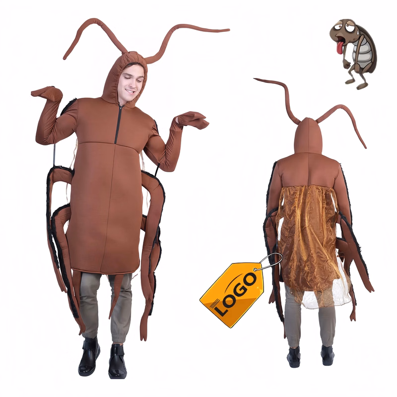 Roach Costume Full Body Halloween Party Performance Outfit