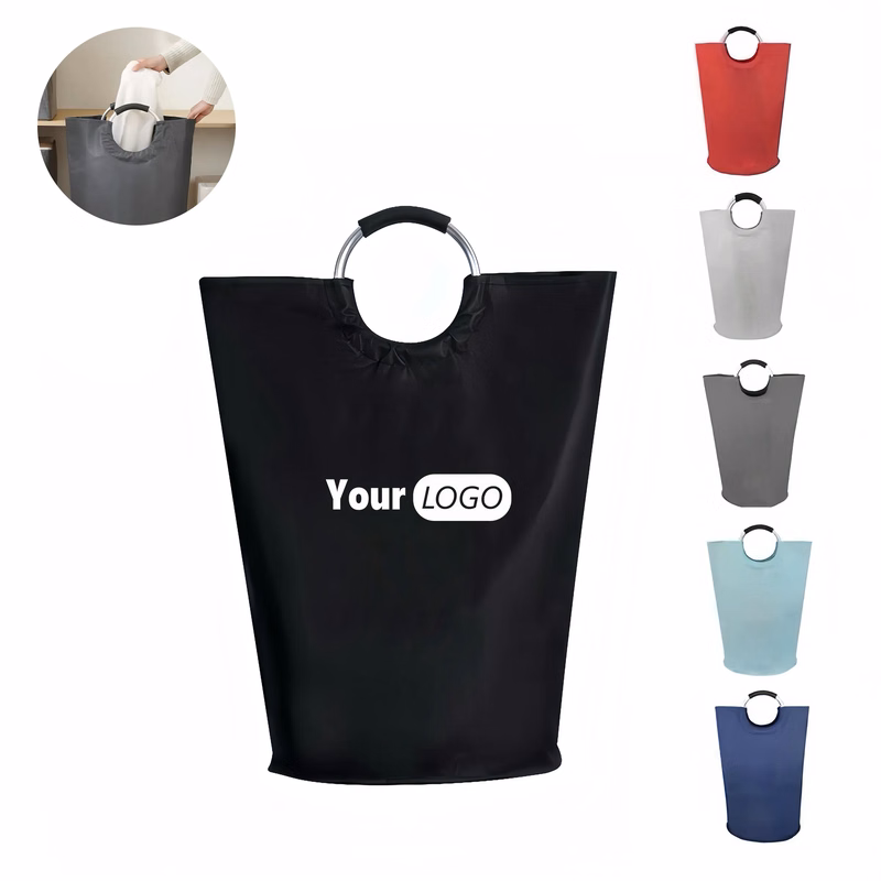 Oxford Foldable Aluminum Ring Dirty Clothes Toy Storage Bag