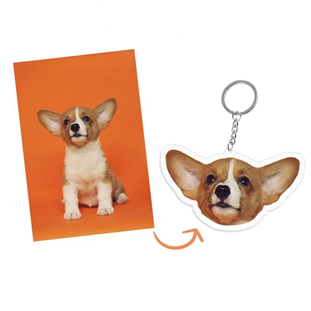 Customizable Personalized 2" Acrylic Keychain 1
