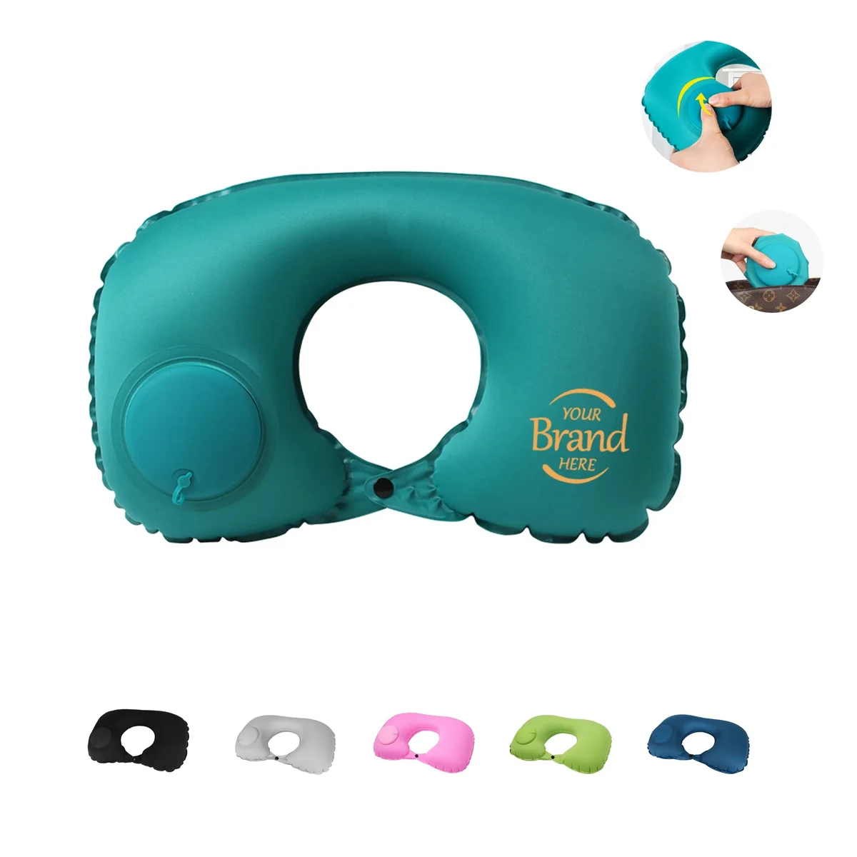 Foldable Inflatable Travel Neck Pillow MOQ 100 PCS 1