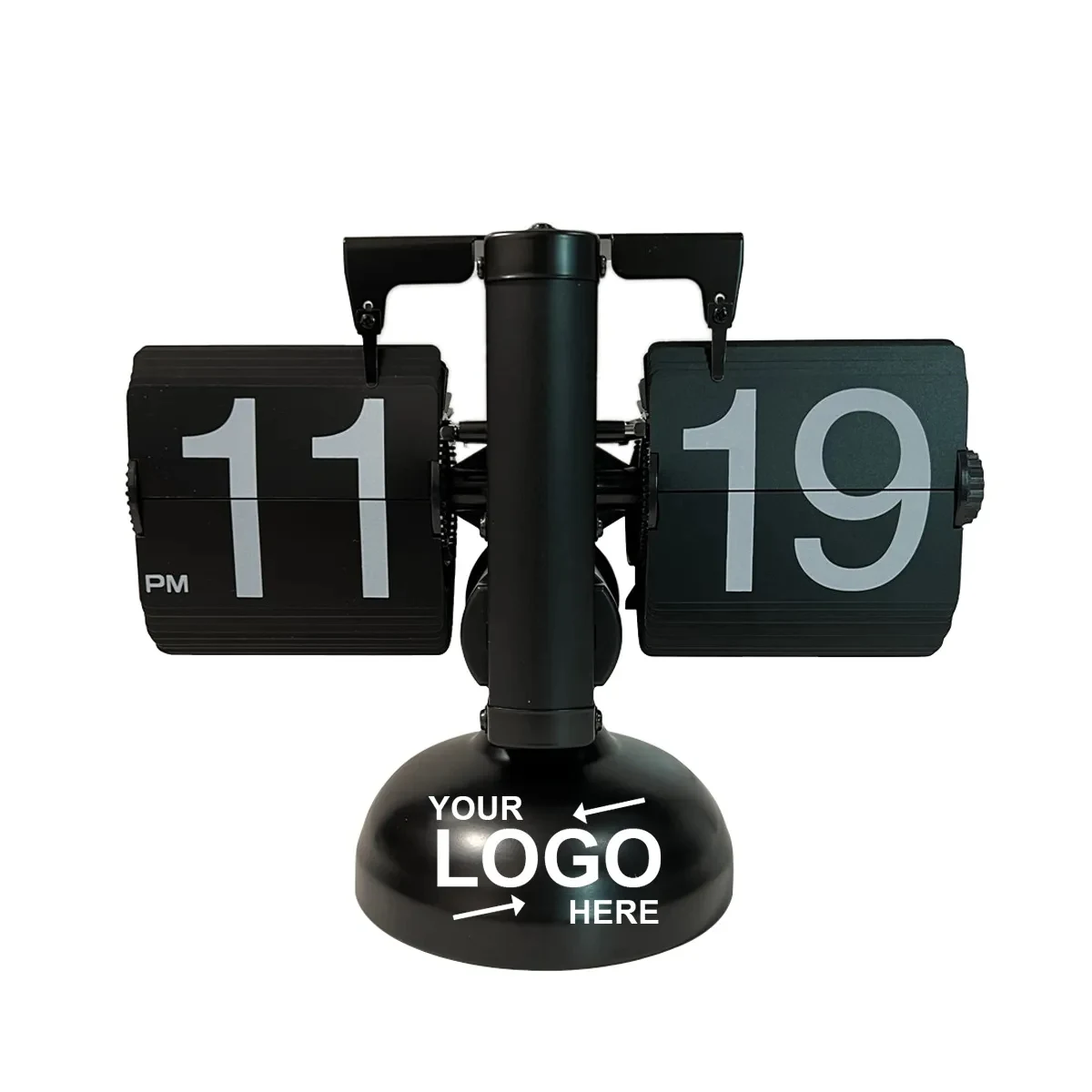 Retro Black Flip Desk Clock 1