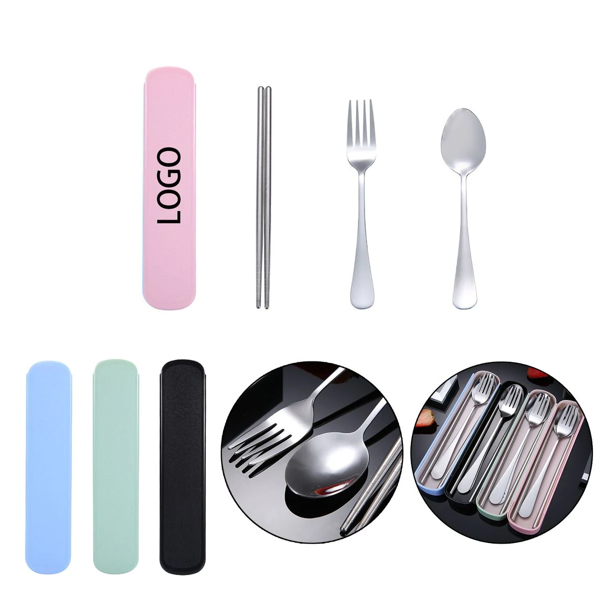 Three Pieces Daily Tableware Utensil Set 1