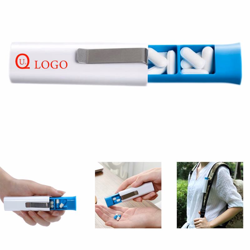 Portable Three-Compartment Pill Organizers