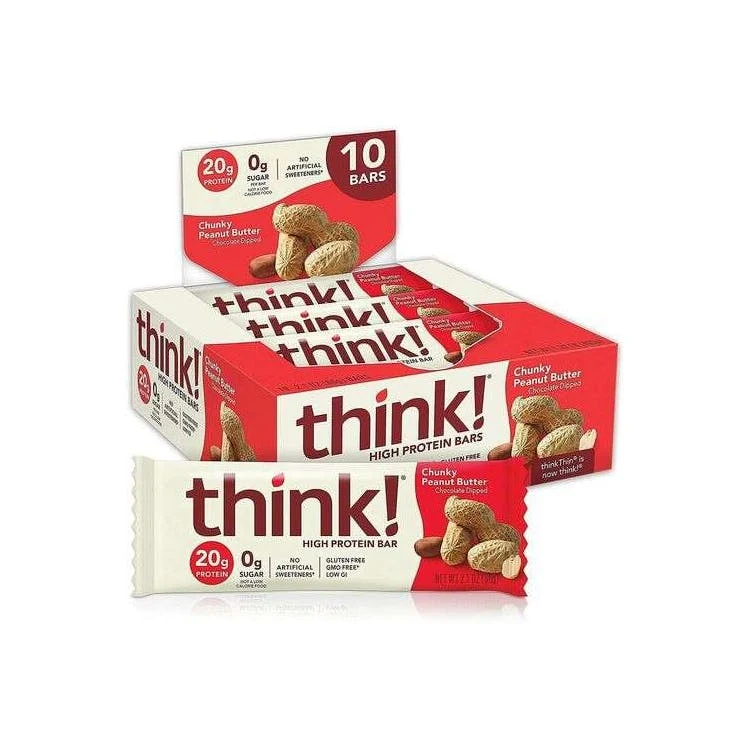 think! Chunky Peanut Butter Protein Bars - 10 Pack 1