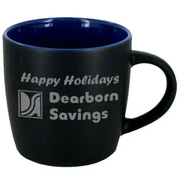 12 oz. Black Out/Cobalt Blue In Effect Mug 1