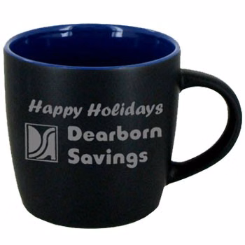 12 oz. Black Out/Cobalt Blue In Effect Mug