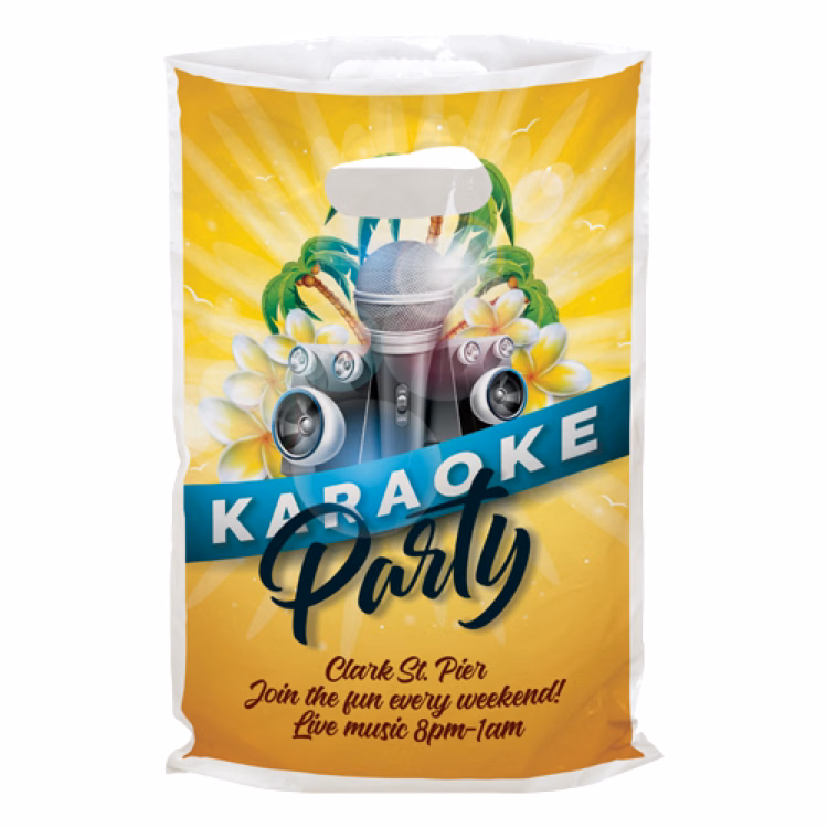 Digital Full Color 2-Sided Plastic Bag (6" x 9")