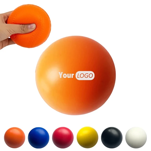 Custom 2.36 Inch PU Foam Stress Relief Balls with Full Color Print — Squeeze Toy 1