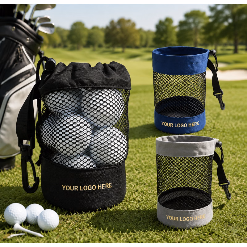 Tennis Golf Ball Drawstring Bag