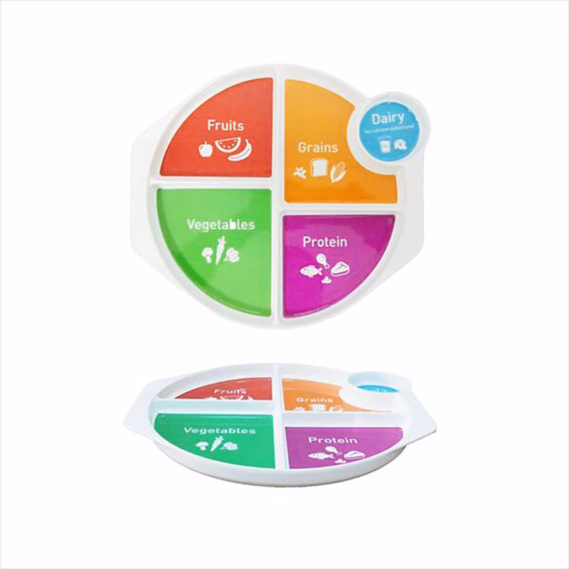 5 Part Divided Server Melamine Plate Portion Disc
