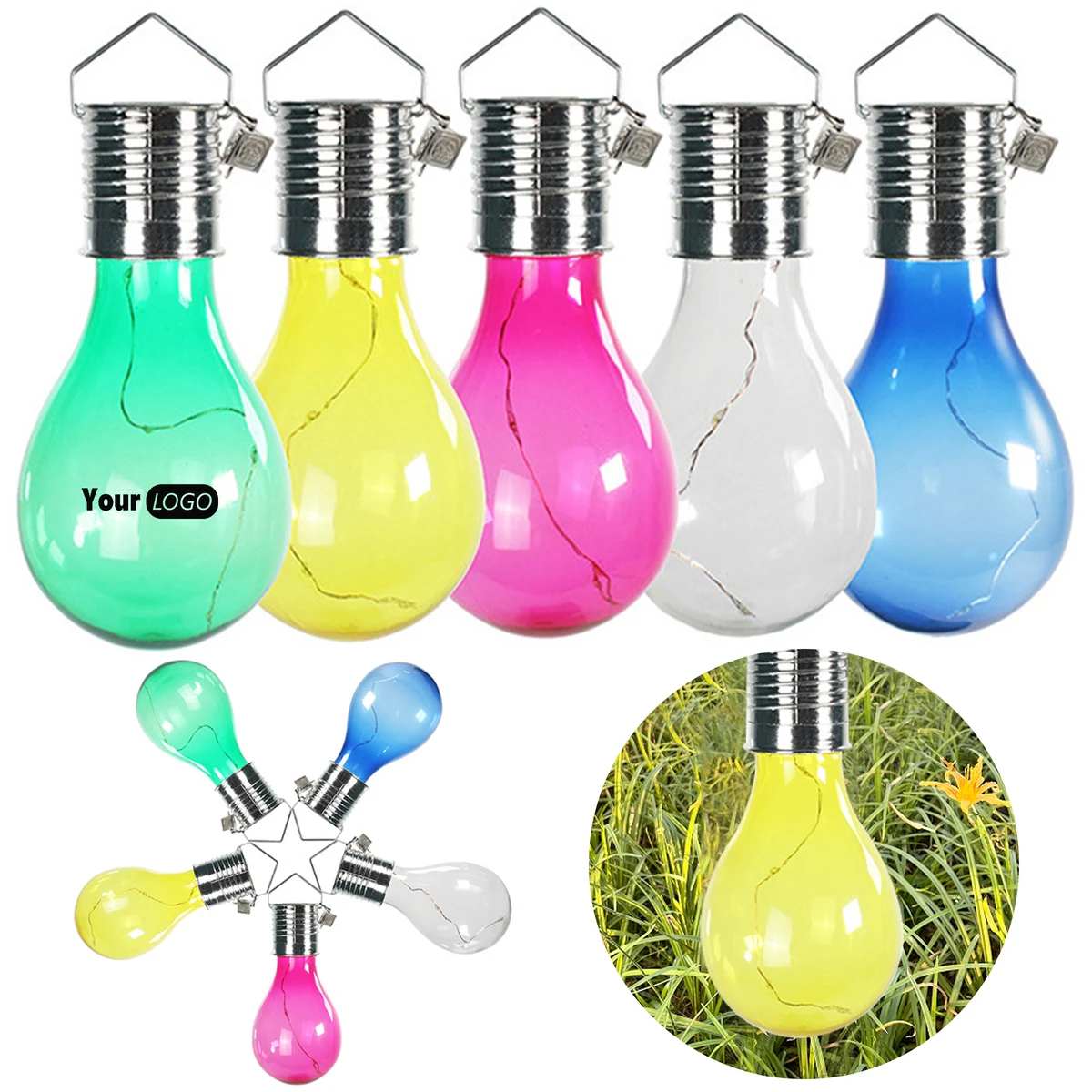 Plastic Outdoor Solar Light Bulb 1