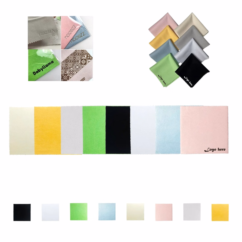 6"x6" Microfiber Glasses Screen Suede Cleaning Cloth MOQ200