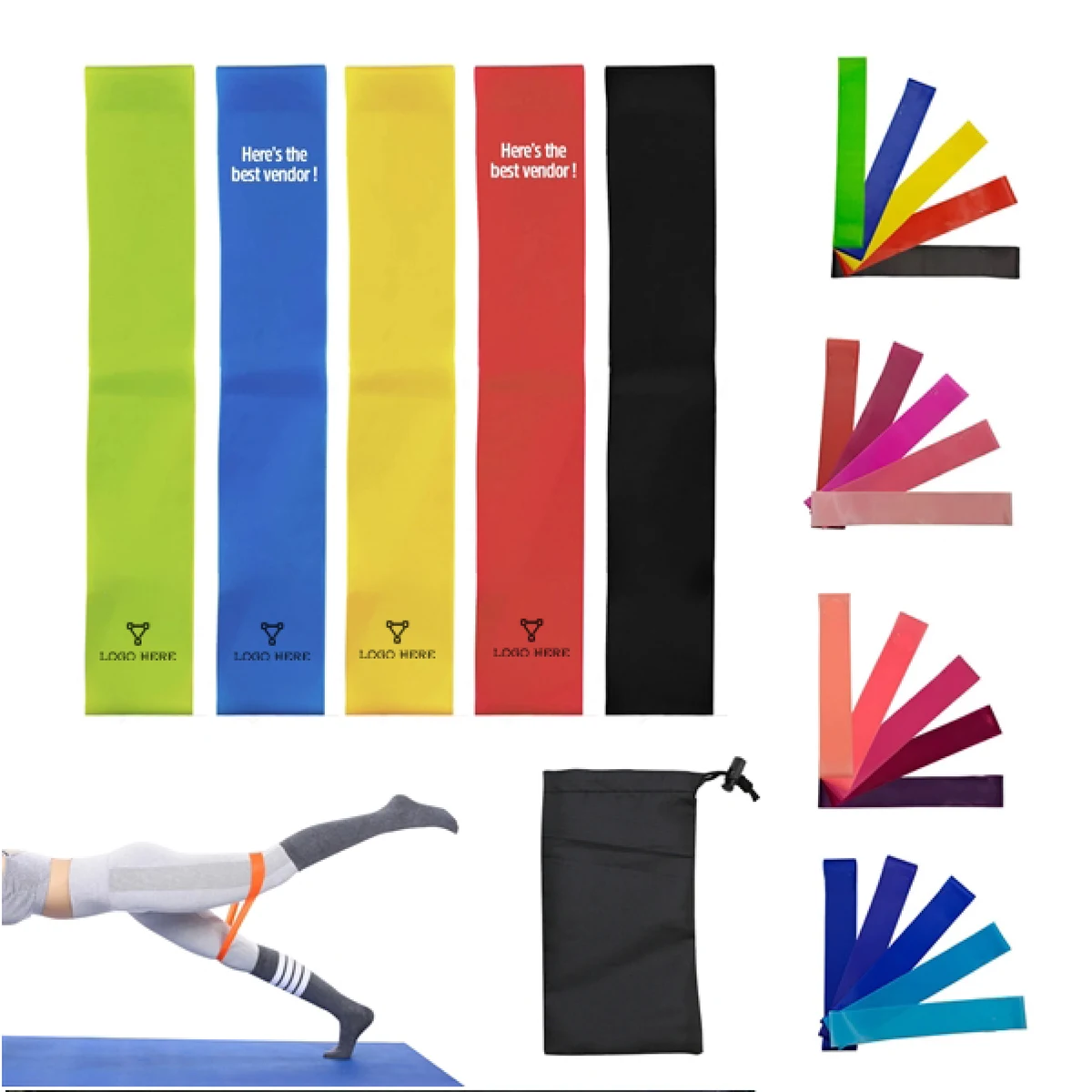 Set of 5 Resistance Bands For Yoga 1