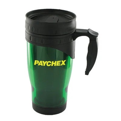 16 oz. Green Traveler Travel Mug BBA Free 1