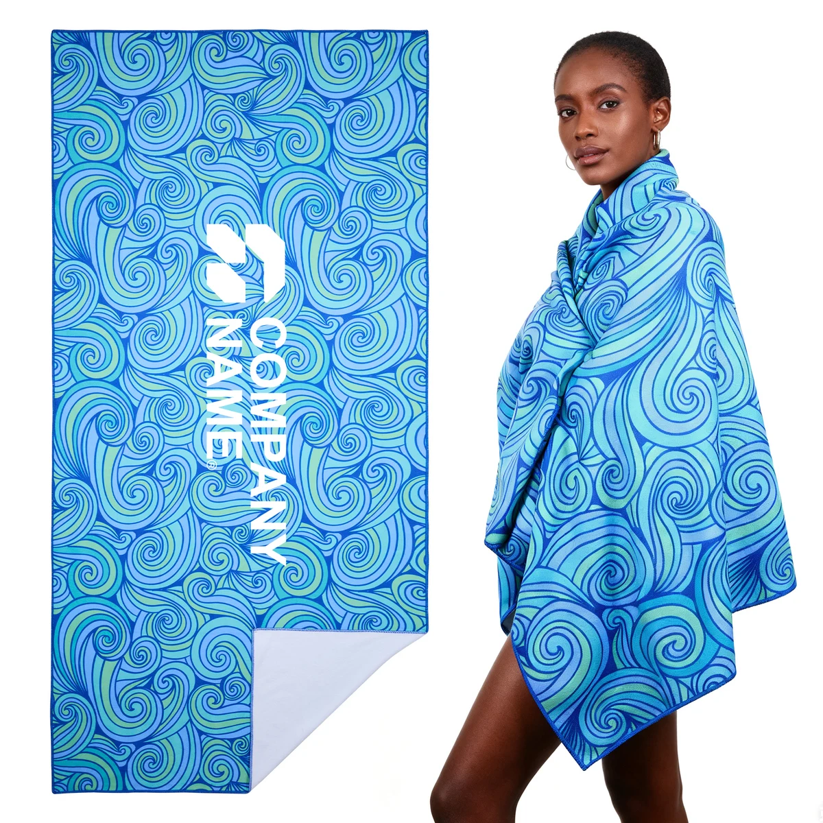 Sublimated Quick Dry 400GSM Microfiber Beach Towel 1