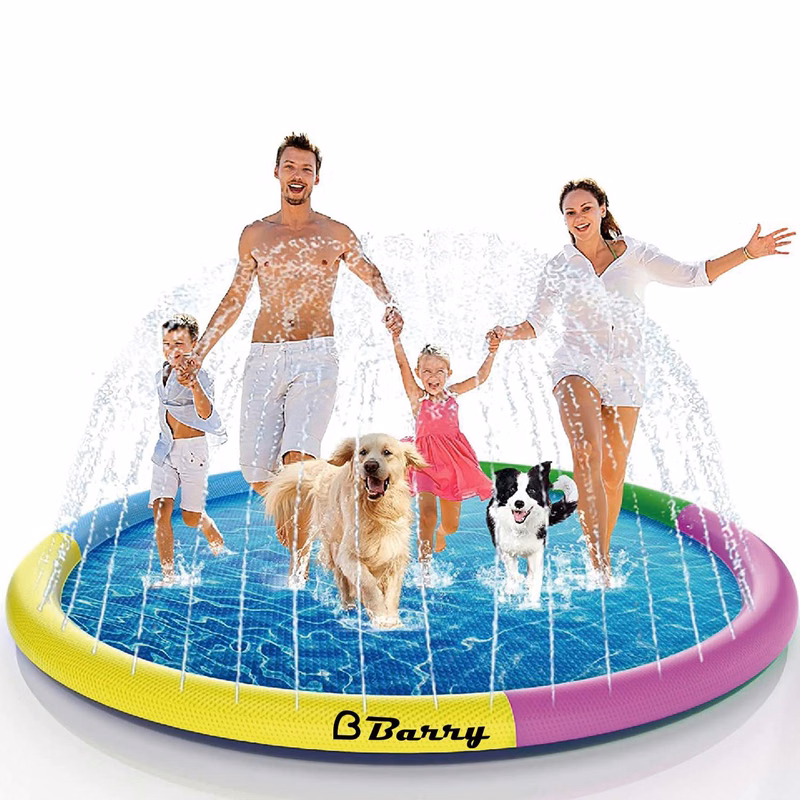 Durable Non-Slip Inflatable Pet Splash Pad For Outdoor