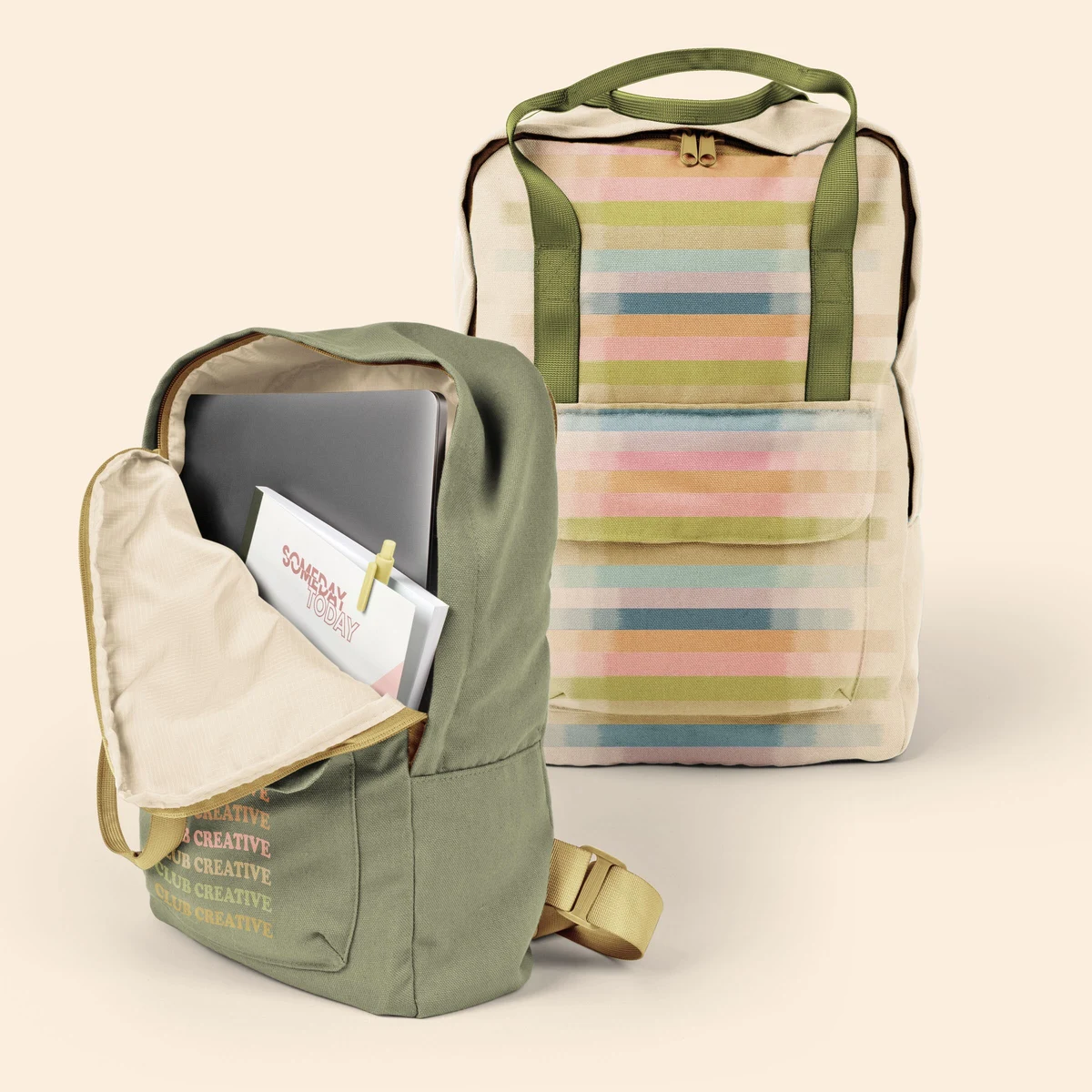 EVERYDAY BACKPACK - 4CP PIGMENT DYED CANVAS 1