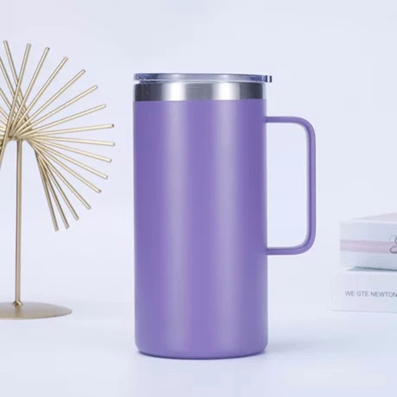 24 oz Stainless Steel Cup with Handle