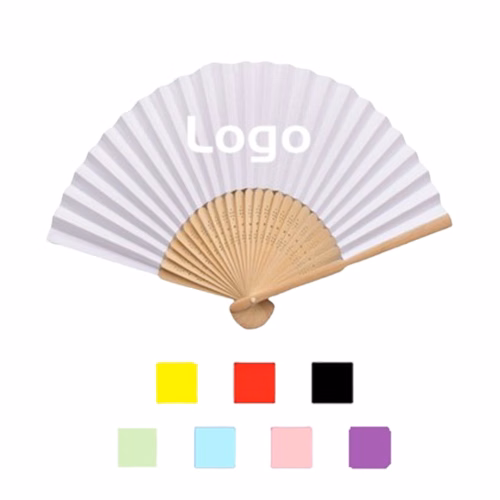 Portable Paper And Bamboo Folding Hand Fan