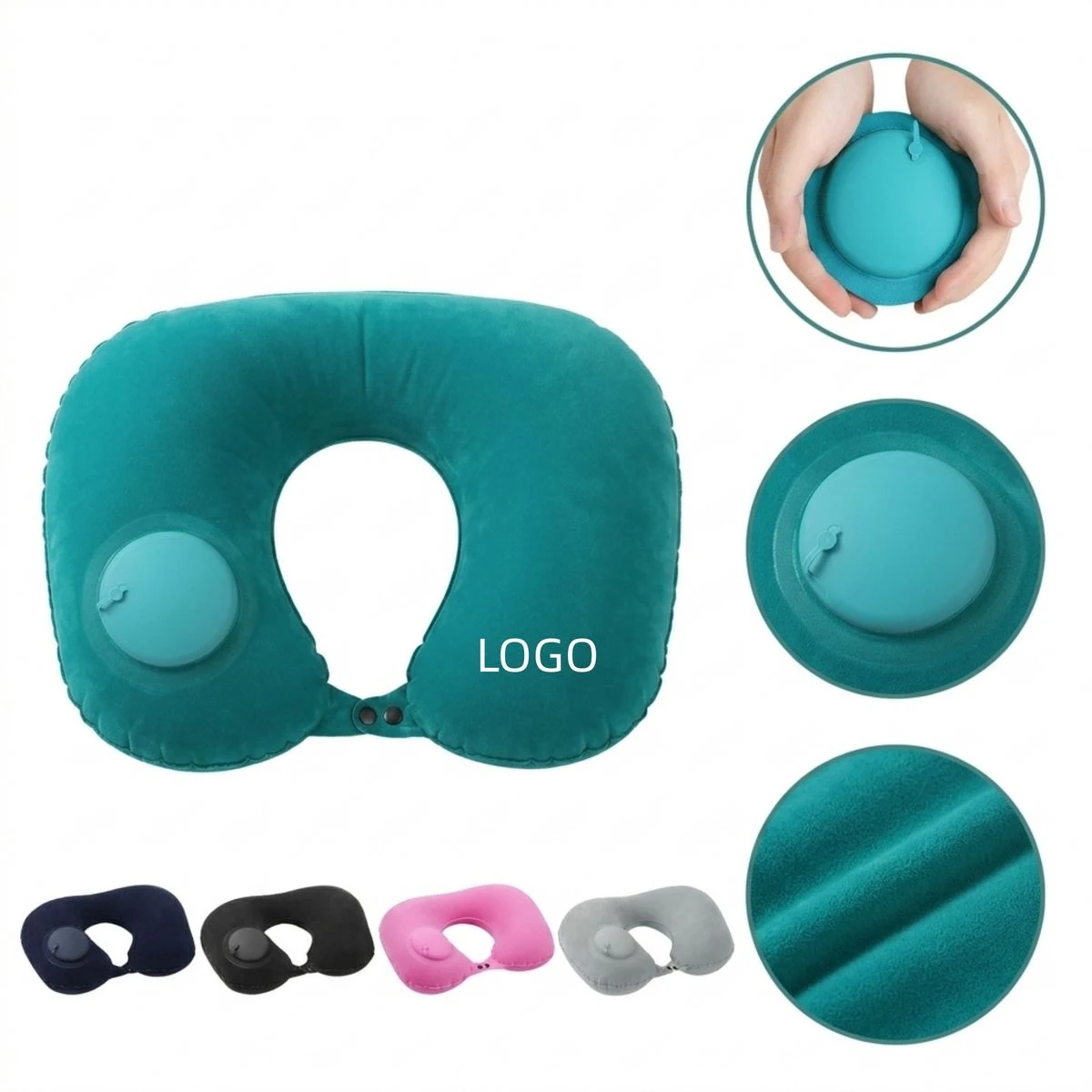 MOQ30 Foldable Inflatable U-shaped Pillow 1