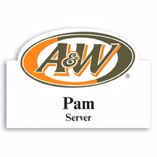 Laminated Personalized Name Badge (2"x2.875") Rectangle w/Oval Bump