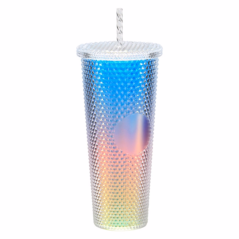 24oz Water Bottle Double Wall Studded Tumbler