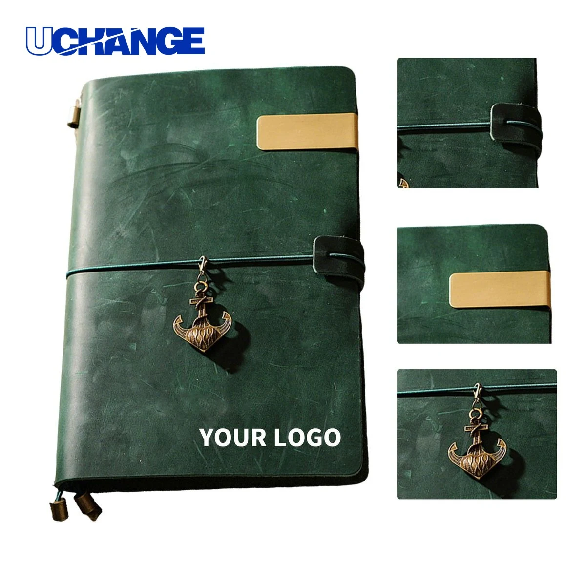 PU Leather Refillable Journal Notebook with Kraft Paper 1