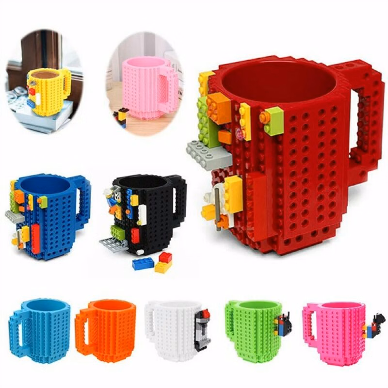 Creative DIY Build-on Brick Mug 11.8 Oz.