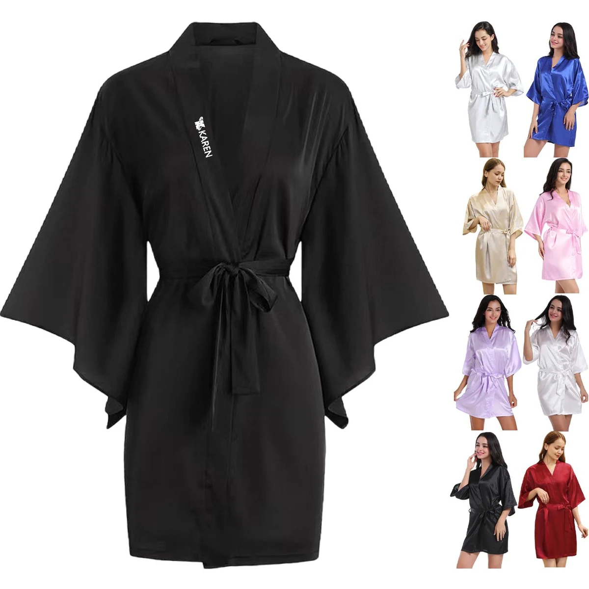 Lightweight Breathable Loungewear Summer Robe 1