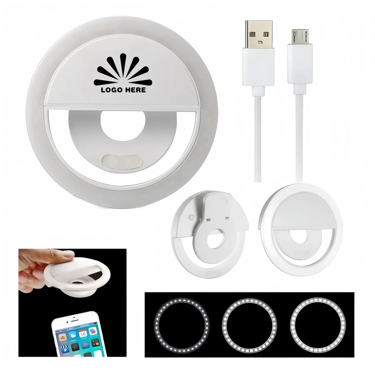 PrimaryItem Color Selfie Ring Light Phone Attachment 1