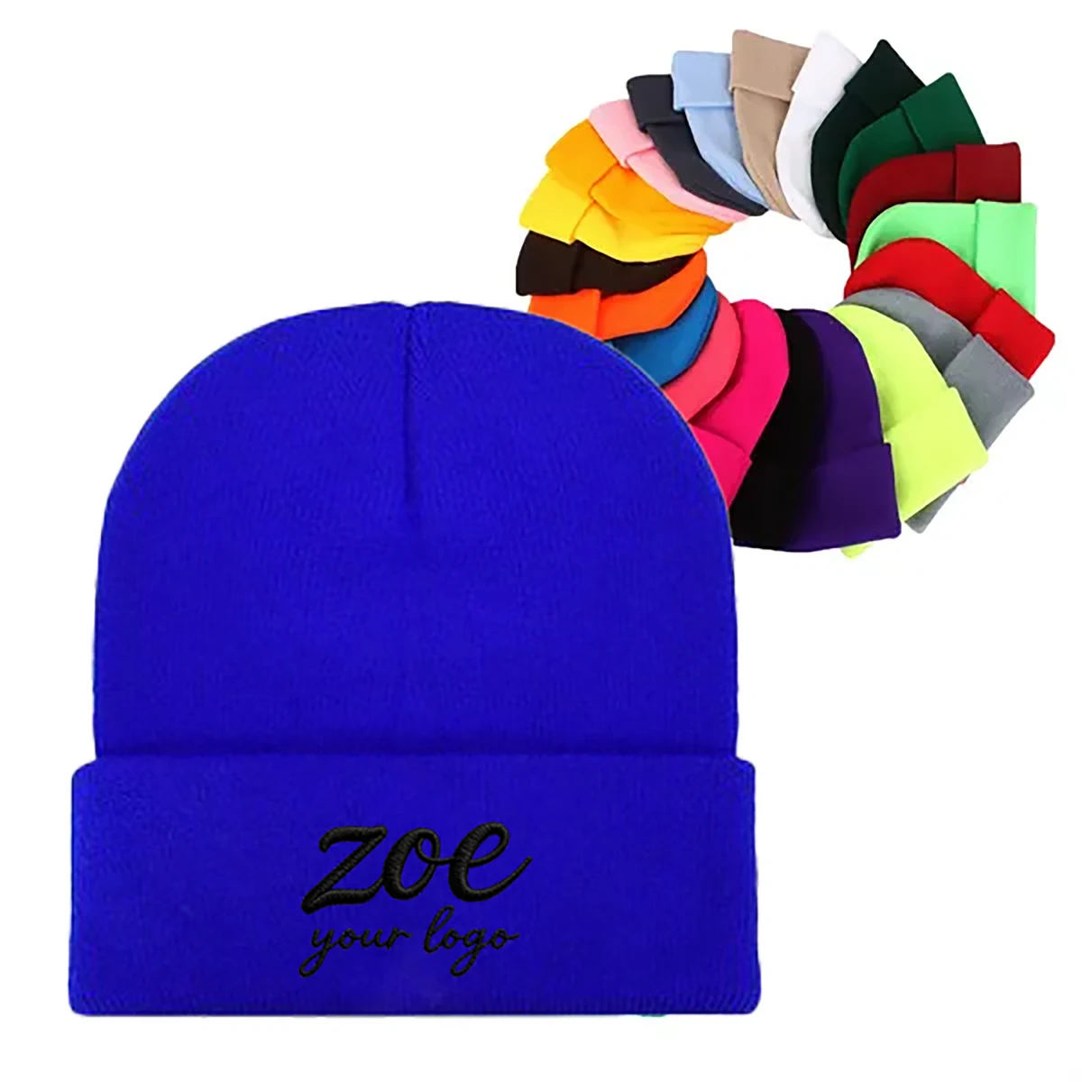 Custom Stitched Winter Knit Cap 1