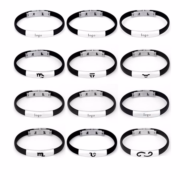 Stainless Steel Silicone Bracelet