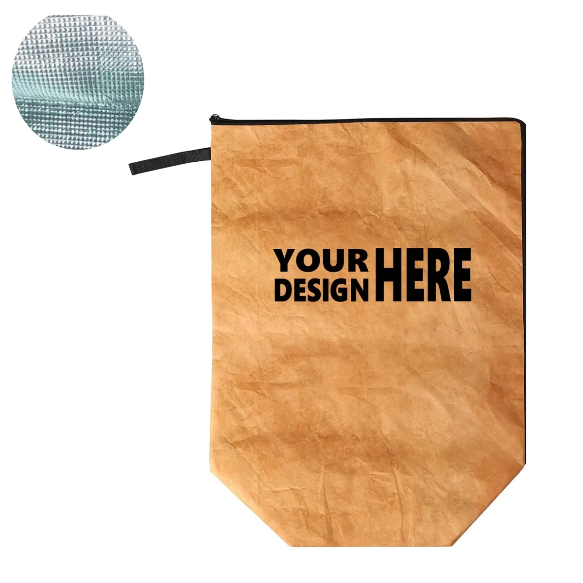 Reusable Large Capacity Zipper Insulated Bag 1