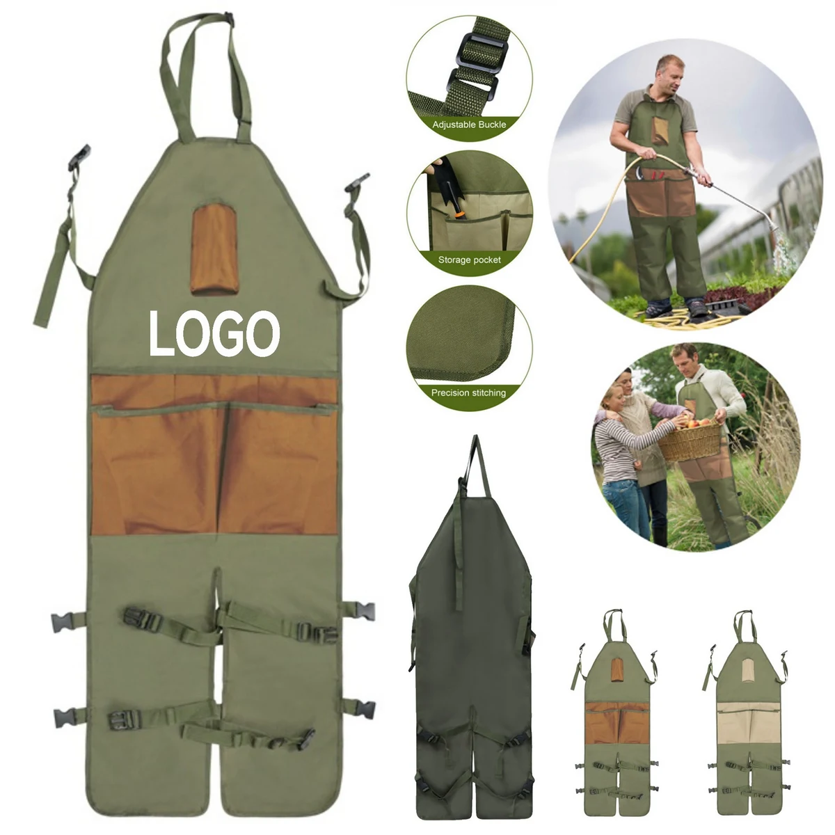 Large -Capacity Waterproof Garden Apron 1