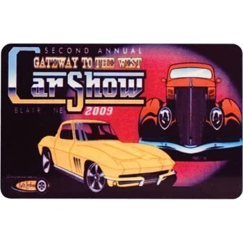 1-1/2" x 3" Full Color Aluminum Gloss Name Badge 1