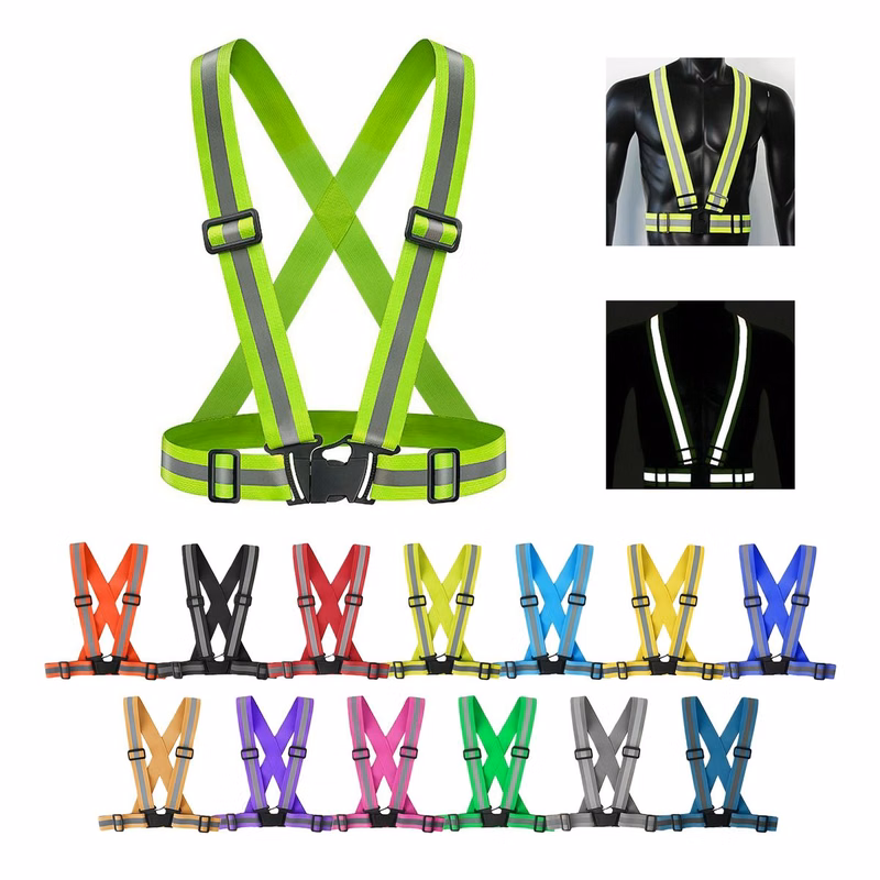 Reflective Safety Vest with Elastic Straps