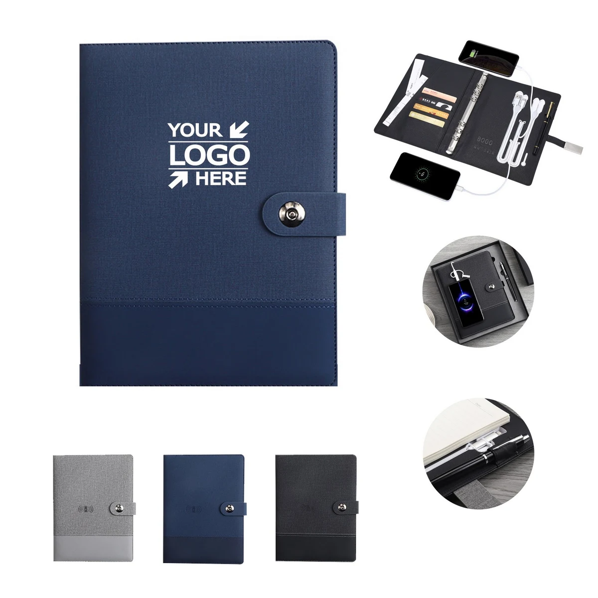 Wireless Phone Charging Notebook 1