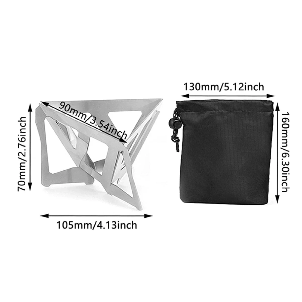 Stainless Steel Folding Coffee Filter Rack Holder 1