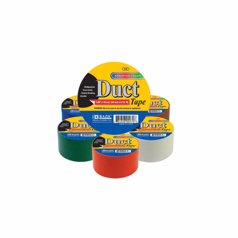 Colored Duct Tape - Assorted 1.88" x 10'